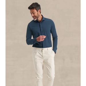 Blue Industry Lounge jersey overhemd |