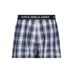 Jack & Jones Heren plus size wijde boxershorts geweven jacsaigon 3-pack donkerblauw/zwart