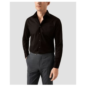 Eton Solid signature twill shirt lange mouw overhemden 100012342
