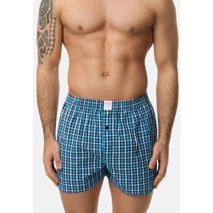 MG-1 Geweven wijde boxershorts heren core blauw 4-pack
