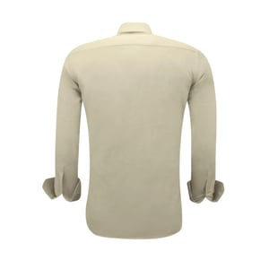 Gentile Bellini Trendy oxford volwassenen slim fit licht bruin