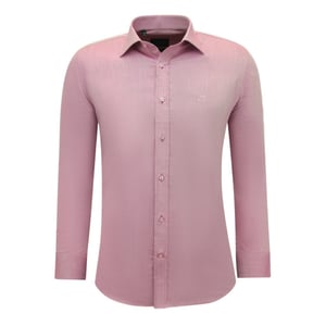 Gentile Bellini Zakelijke effen oxfordslim fit fuchsia