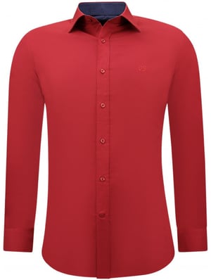 Gentile Bellini Zakelijke katoenen slim fit stretch