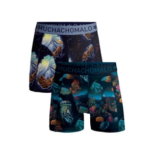 Muchachomalo Heren 2-pack boxershorts deep sea mountaintops