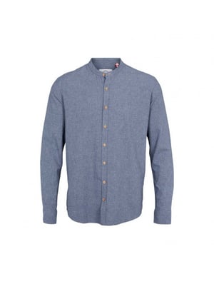 Kronstadt Ks3321 johan crepe henley shirt navy