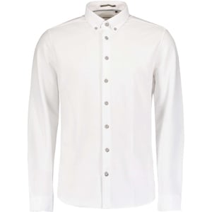 No Excess Shirt jersey pique stretch white