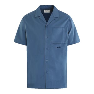 Olaf Hussein Heren cotton linen shirt