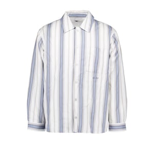 Olaf Hussein Padded stripe overshirts