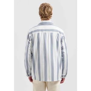 Olaf Hussein Padded stripe overshirts