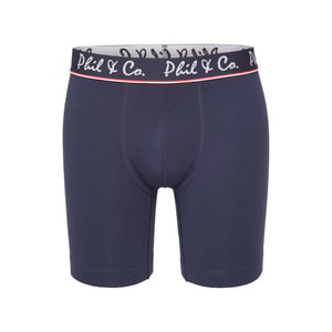 Phil & Co Boxershorts heren met lange pijpen boxer briefs 3-pack blauw / rood