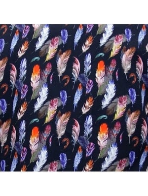 Tony Backer Satijn vogel veer print