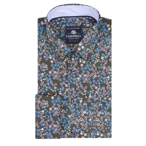 Campbell Casual overhemd met lange mouwen