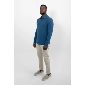 Vercate Strijkvrij poloshirt royal blue