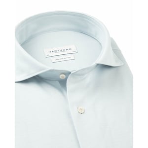 Profuomo Japanese knitted overhemd met lange mouwen