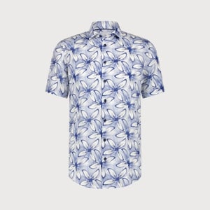 Blue Industry Cotton linnen overhemd korte mouw |