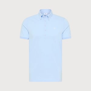 Blue Industry Button-down polo |