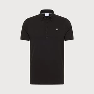 Blue Industry Button-down polo |