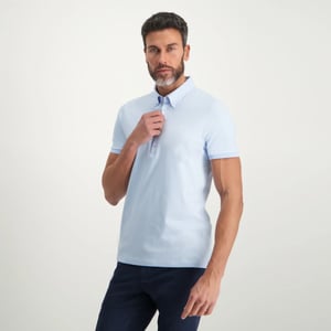 Blue Industry Button-down polo |