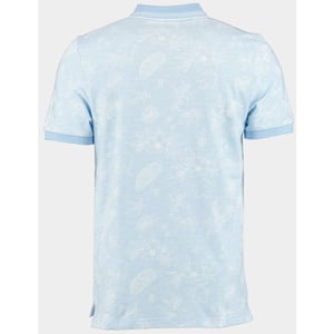 Bos Bright Blue Polo korte mouw ken polo oxford aop 24108ke09bo/210 light blue