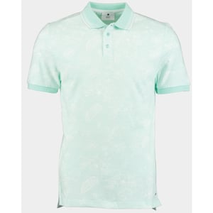 Bos Bright Blue Polo korte mouw ken polo oxford aop 24108ke09bo/313 mint