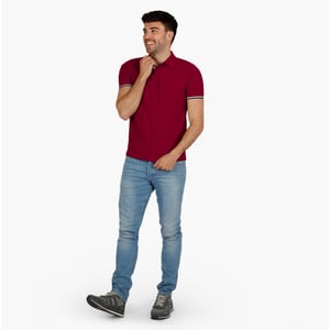 Q1905 Polo shirt matchplay wijn
