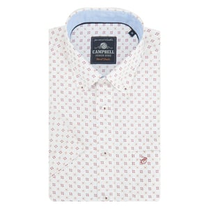 Campbell Casual overhemd met korte mouwen