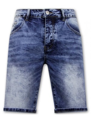Enos Korte spijkerbroek stretch denim short