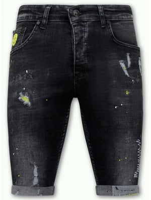 Local Fanatic Korte broek met verfspatten 1022