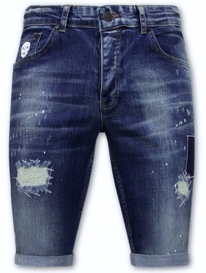 Local Fanatic Korte spijkerbroek stretch 1015