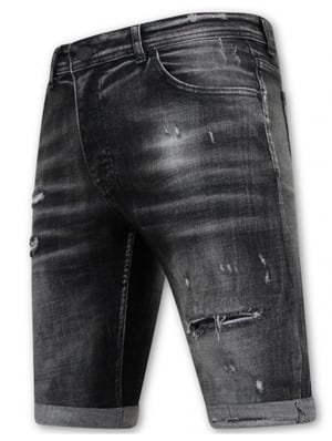 Local Fanatic Stonewashed ripped short slim fit