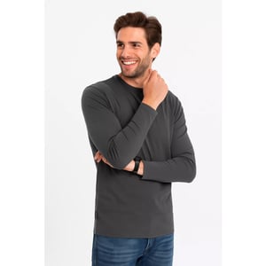 Ombre Longsleeve heren antraciet udine