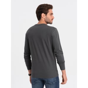 Ombre Longsleeve heren antraciet udine