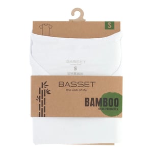 Basset Dames/heren bamboe t-shirt ronde hals