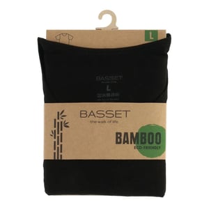 Basset Dames/heren bamboe t-shirt ronde hals