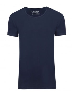 Garage Basis t-shirt diepe ronde hals bodyfit
