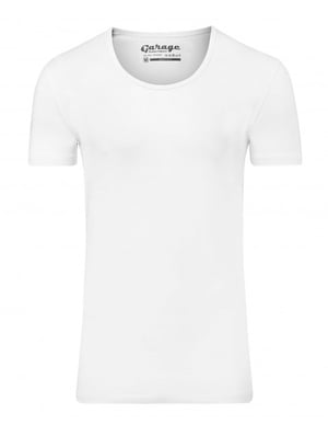 Garage Basis t-shirt diepe ronde hals bodyfit