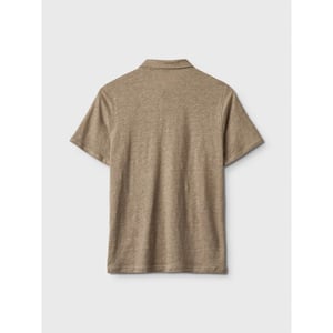 Gabba Duke linen polo ss 10806 coriander