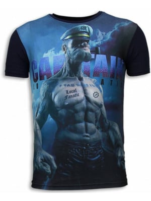 Local Fanatic Captain sailor man digital rhinestone t-shirt