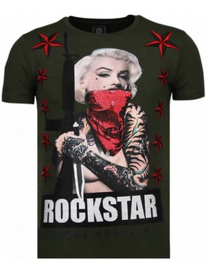 Local Fanatic Marilyn rockstar rhinestone t-shirt