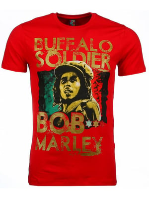 Local Fanatic T-shirt bob marley buffalo soldier print