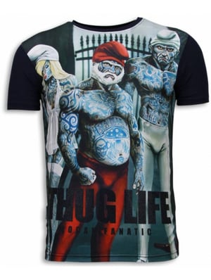 Local Fanatic Thug life digital rhinestone t-shirt
