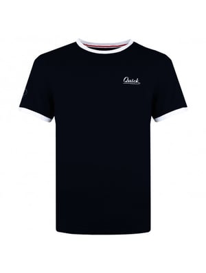Q1905 T-shirt captain donker/wit