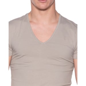 Slater Stretch t-shirt diepe v-hals 2-pack
