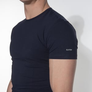 Slater Stretch t-shirt ronde hals 2-pack