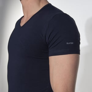 Slater Stretch t-shirt v-hals 2-pack