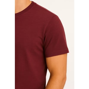 X-Name heren t-shirt donkerrood zachte stof italianstyle