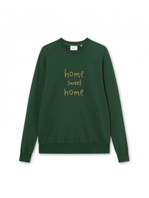 Foret F894 heart sweatshirt dark green rubber