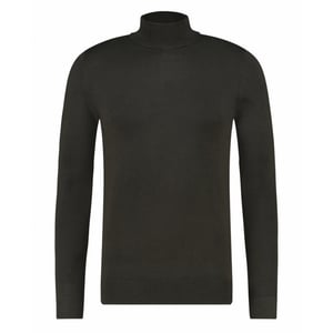Purewhite Essential knit mockneck army