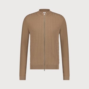 Blue Industry Structuur gebreid rits vest |