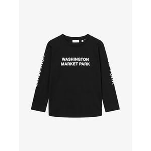 Les Deux Jongens shirt washington zwart light ivory